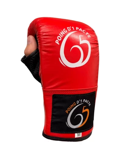 gants de sac rouge