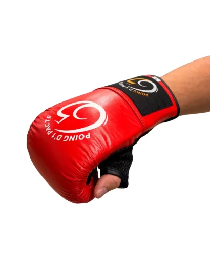 gants de sac rouge